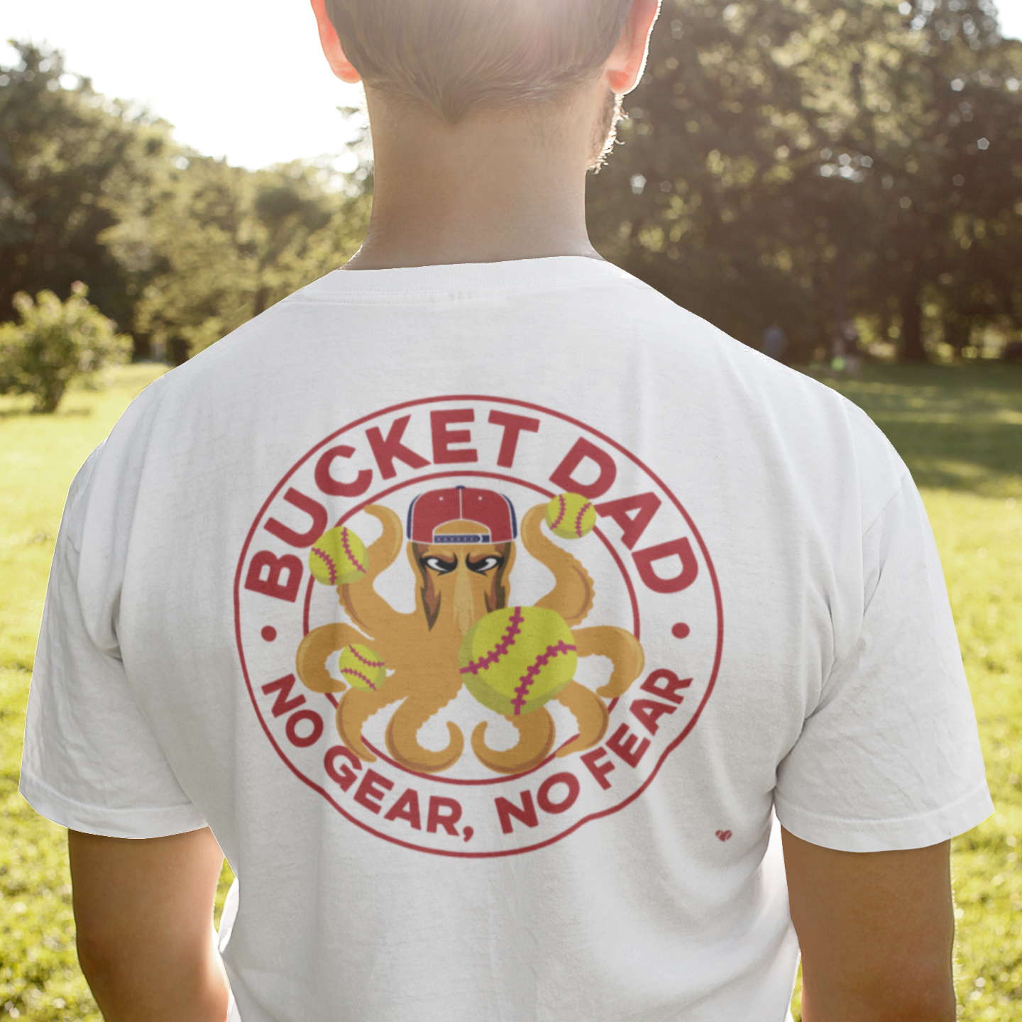 BUCKET DAD - SOFTBALL T-SHIRT