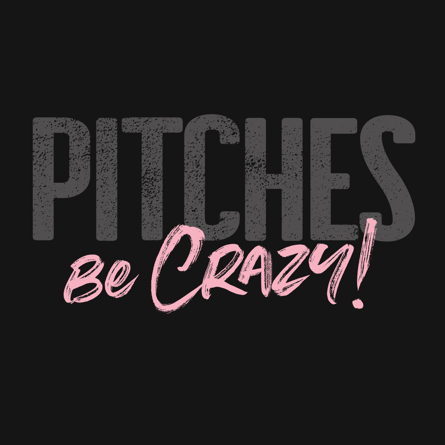 PITCHES BE CRAZY! - CROP HOODIE