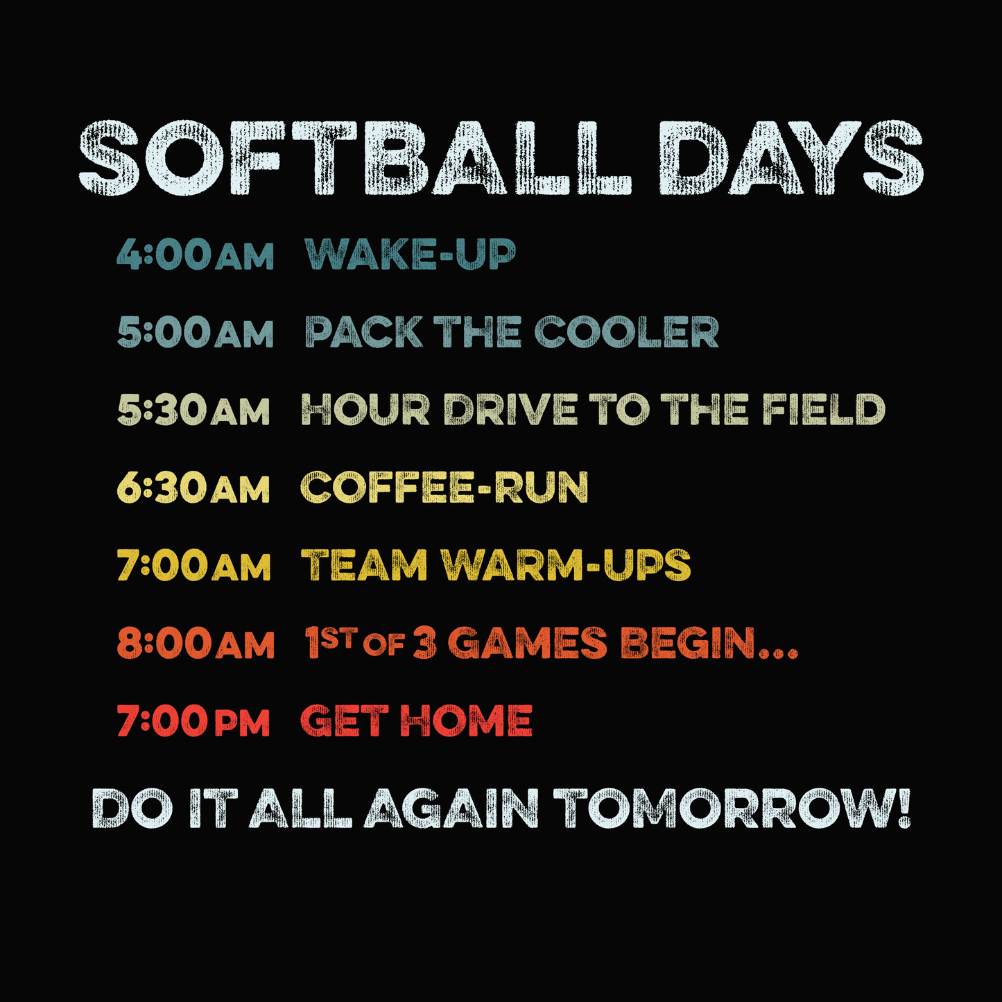 SOFTBALL DAYS - UNISEX T-SHIRT